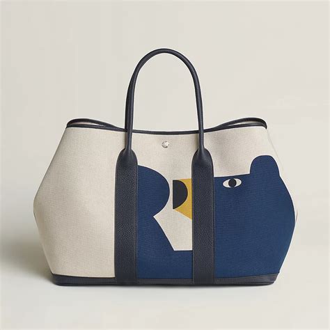 hermes canvas feed bag|Garden Party 49 voyage bag .